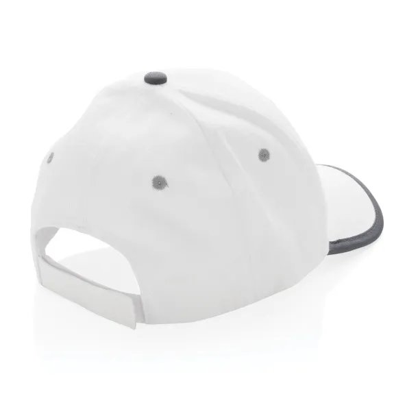  Impact AWARE™ Brushed rcotton 6 panel contrast cap 280gr - XD Collection White 