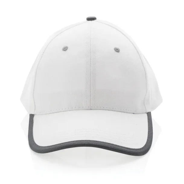  Impact AWARE™ Brushed rcotton 6 panel contrast cap 280gr - XD Collection White 