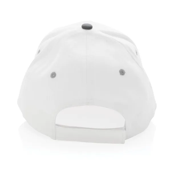  Impact AWARE™ Brushed rcotton 6 panel contrast cap 280gr - XD Collection White 