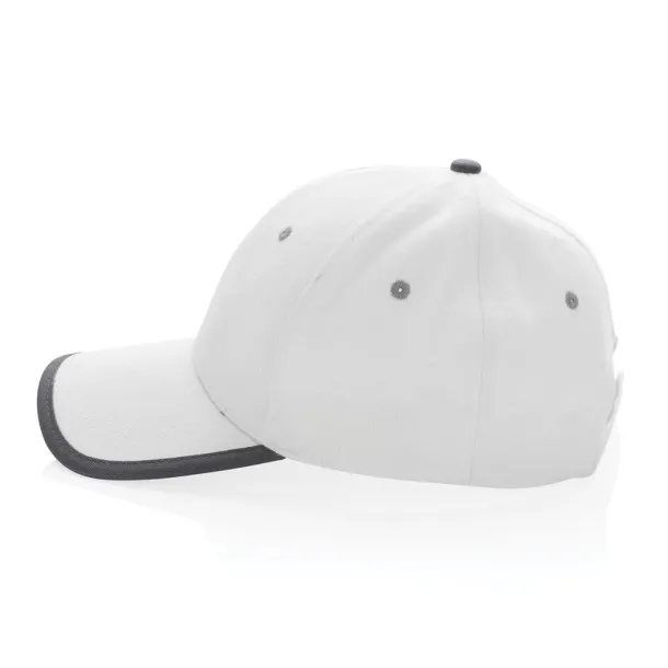  Impact AWARE™ Brushed rcotton 6 panel contrast cap 280gr - XD Collection White 