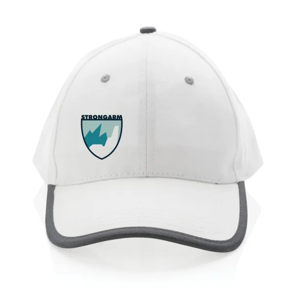  Impact AWARE™ Brushed rcotton 6 panel contrast cap 280gr - XD Collection White 