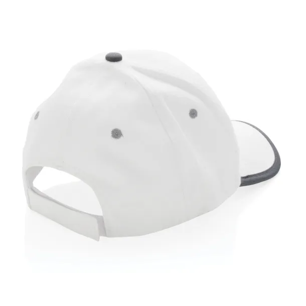  Impact AWARE™ Brushed rcotton 6 panel contrast cap 280gr - XD Collection White 