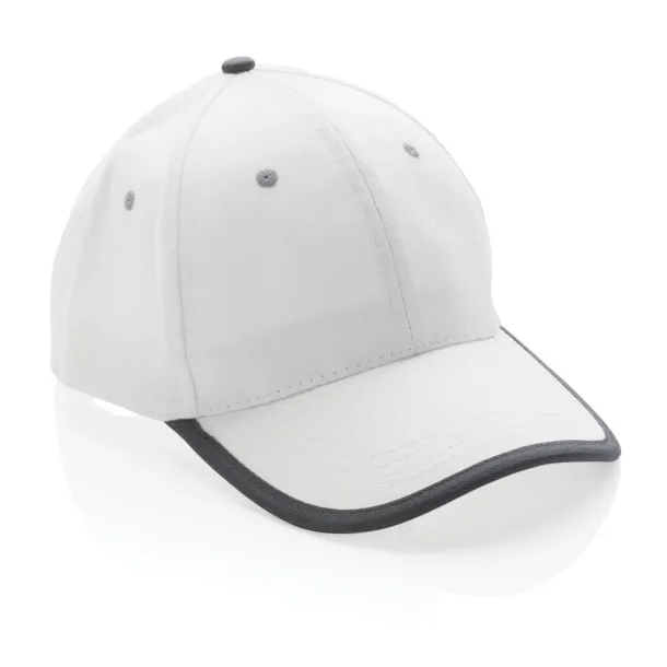  Impact AWARE™ Brushed rcotton 6 panel contrast cap 280gr - XD Collection White 