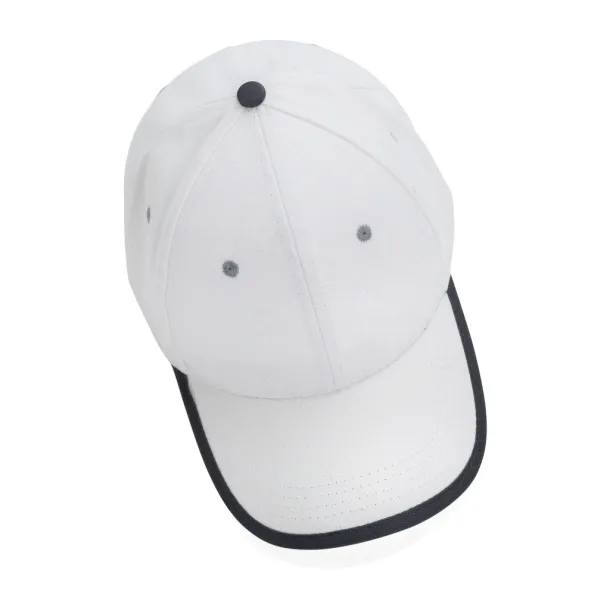  Impact AWARE™ Brushed rcotton 6 panel contrast cap 280gr - XD Collection White 