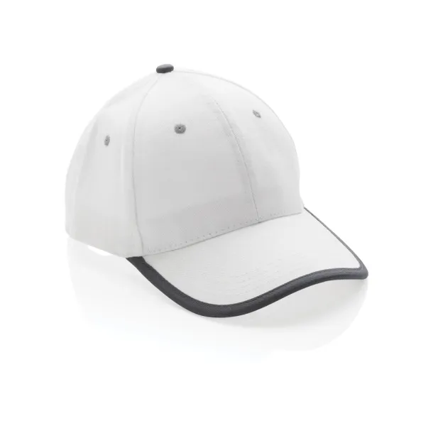  Impact AWARE™ Brushed rcotton 6 panel contrast cap 280gr - XD Collection White 