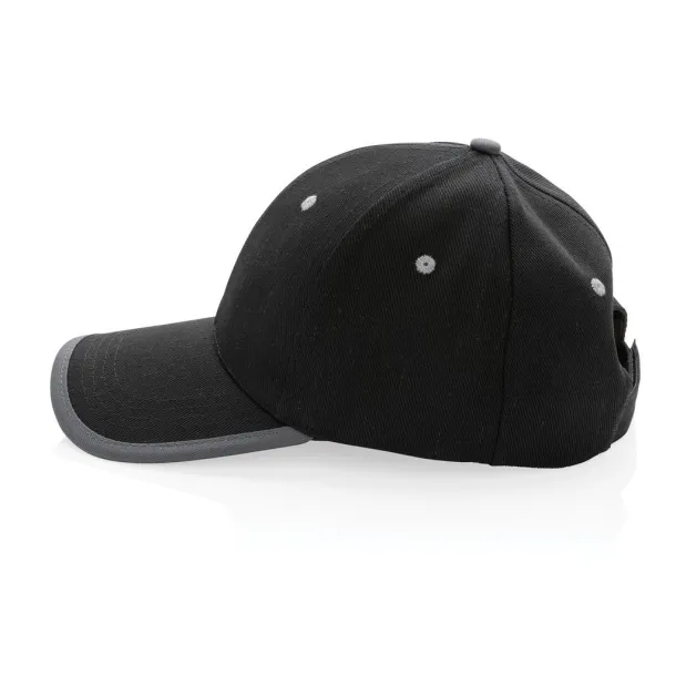  Impact AWARE™ Brushed rcotton 6 panel contrast cap 280gr - XD Collection Black 