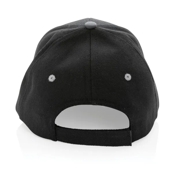  Impact AWARE™ Brushed rcotton 6 panel contrast cap 280gr - XD Collection Black 