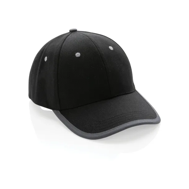  Impact AWARE™ Brushed rcotton 6 panel contrast cap 280gr - XD Collection Black 