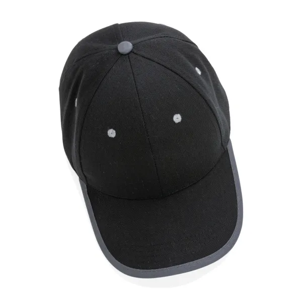  Impact AWARE™ Brushed rcotton 6 panel contrast cap 280gr - XD Collection Black 