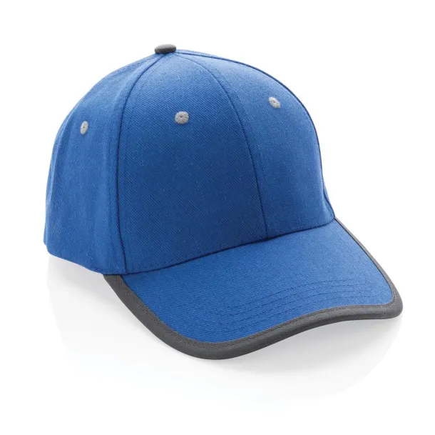  Impact AWARE™ Brushed rcotton 6 panel contrast cap 280gr - XD Collection Blue 