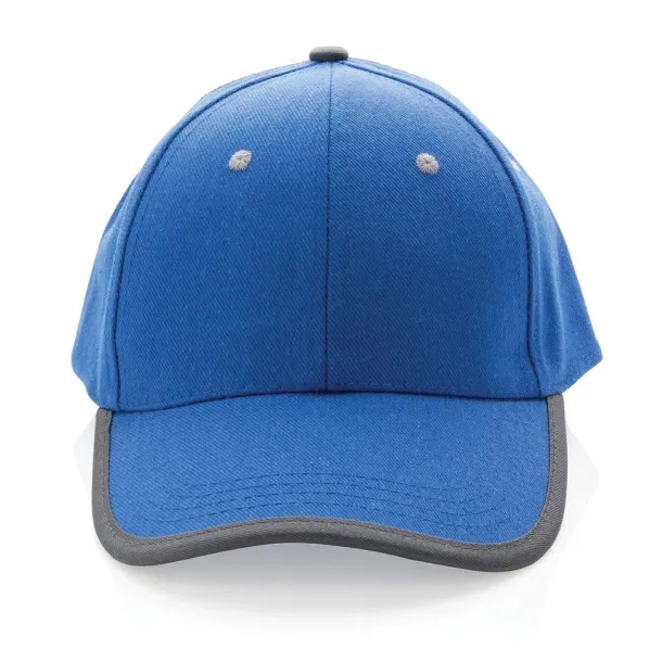  Impact AWARE™ Brushed rcotton 6 panel contrast cap 280gr - XD Collection Blue 