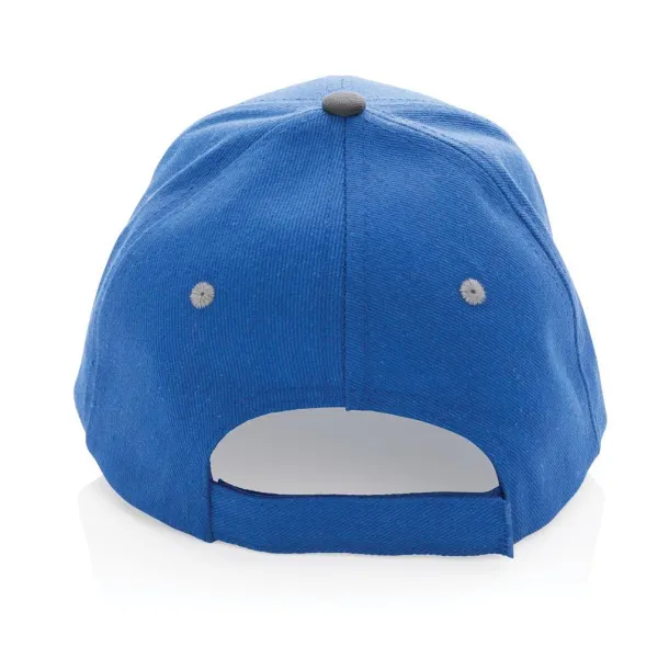  Impact AWARE™ Brushed rcotton 6 panel contrast cap 280gr - XD Collection Blue 