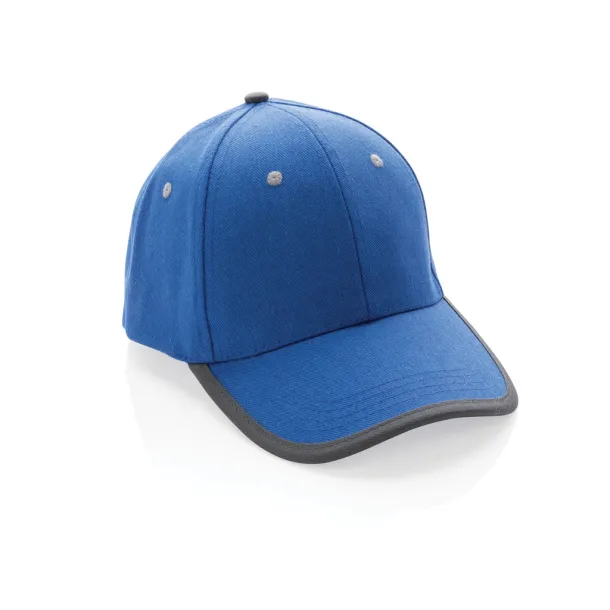  Impact AWARE™ Brushed rcotton 6 panel contrast cap 280gr - XD Collection Blue 