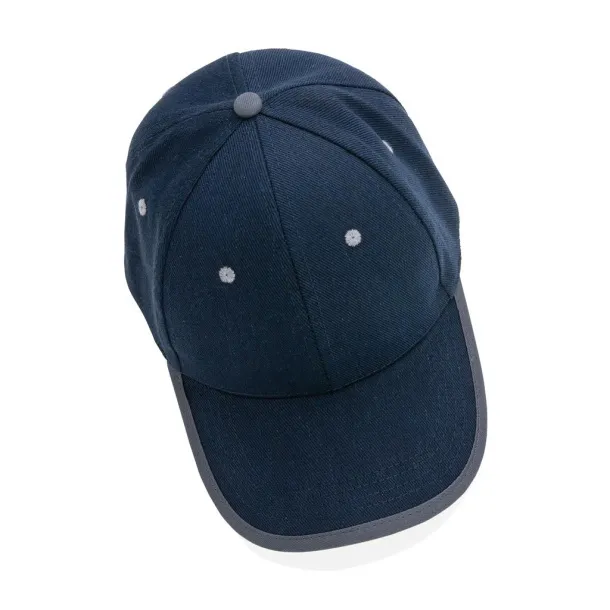  Impact AWARE™ Brushed rcotton 6 panel contrast cap 280gr - XD Collection Navy Blue 