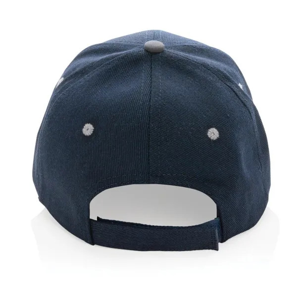  Impact AWARE™ Brushed rcotton 6 panel contrast cap 280gr - XD Collection Navy Blue 