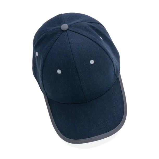  Impact AWARE™ Brushed rcotton 6 panel contrast cap 280gr - XD Collection Navy Blue 