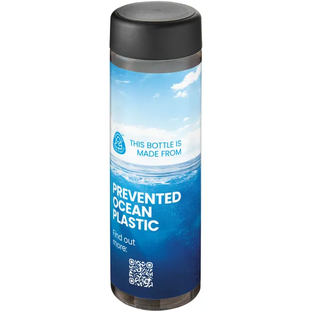 H2O Active® Eco Vibe Boca za vodu s poklopcem na navoj, 850 ml Ugljen Solid black