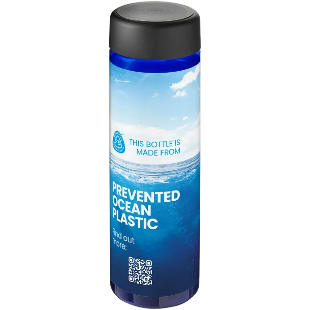 H2O Active® Eco Vibe 850 ml screw cap water bottle Blue Solid black