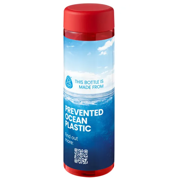 H2O Active® Eco Vibe Boca za vodu s poklopcem na navoj, 850 ml Crvena Crvena