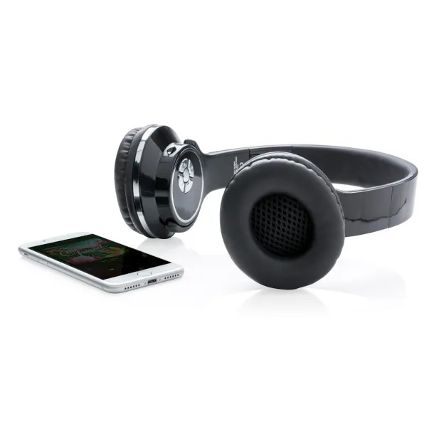  Headphones and speaker Black