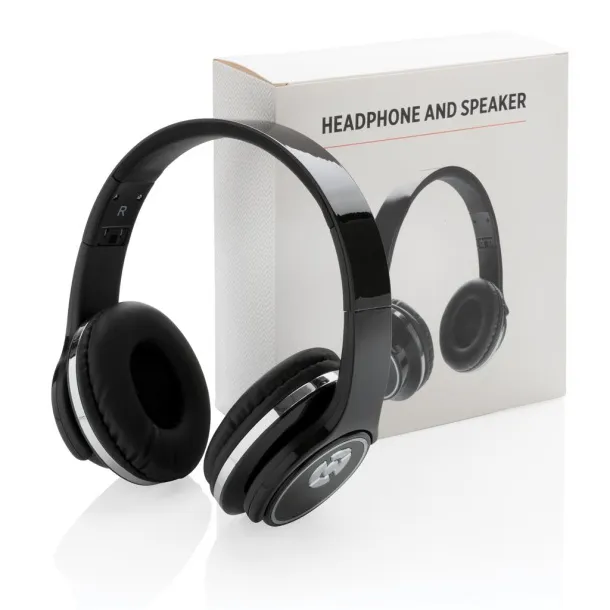  Headphones and speaker Black