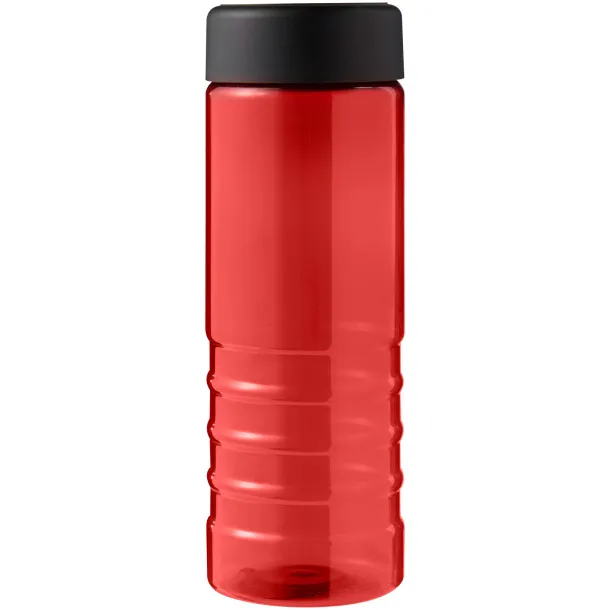 H2O Active® Eco Treble 750 ml screw cap water bottle - Unbranded Red Solid black