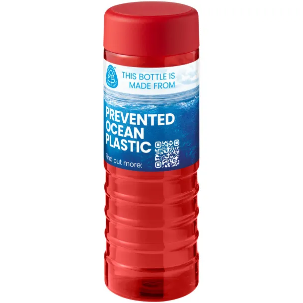 H2O Active® Eco Treble 750 ml screw cap water bottle - Unbranded Red Red