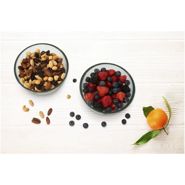 Cuenc 2-piece recycled glass bowl set - Authentic White