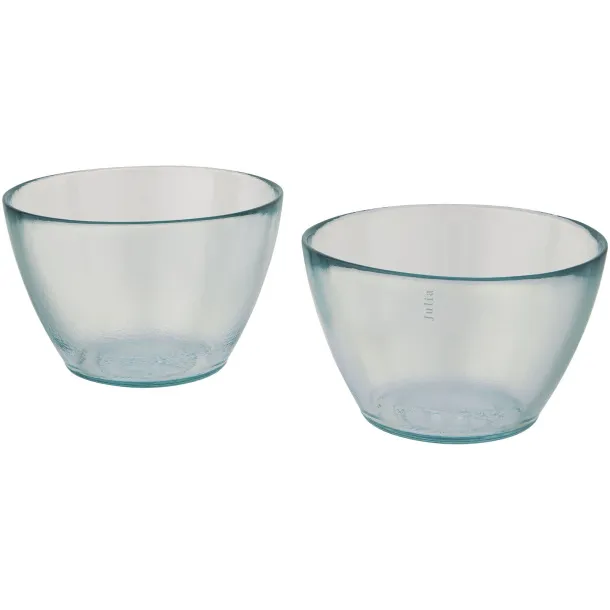 Cuenc 2-piece recycled glass bowl set - Authentic White
