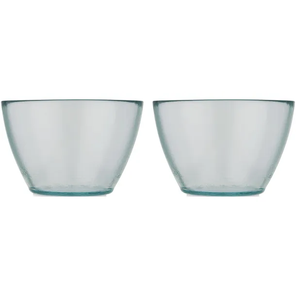 Cuenc 2-piece recycled glass bowl set - Authentic White