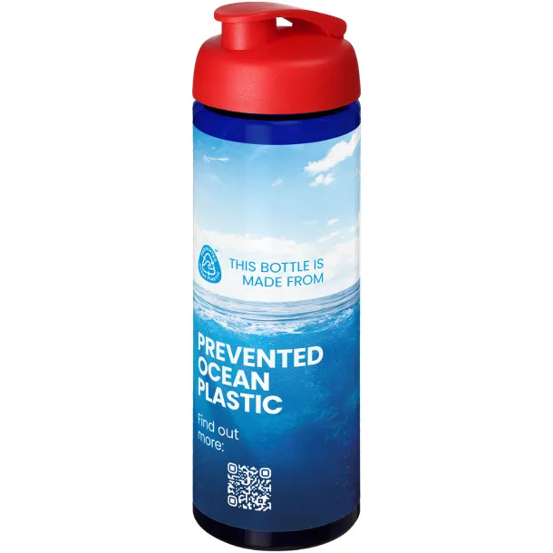 H2O Active® Eco Vibe 850 ml flip lid sport bottle Blue Red