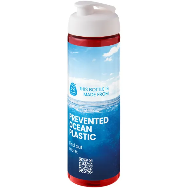 H2O Active® Eco Vibe Sportska boca s preklopnim poklopcem, 850 ml Crvena Bijela