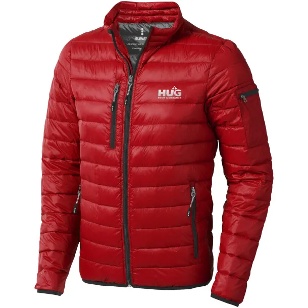 Scotia light down jacket - Elevate Life Red