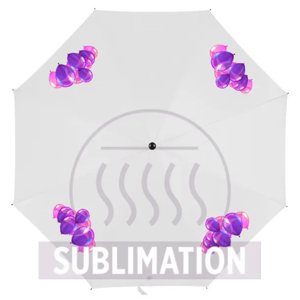  Manual umbrella, foldable Bijela