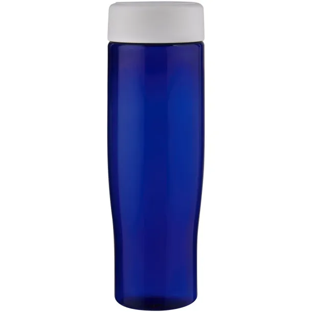 H2O Active® Eco Tempo 700 ml screw cap water bottle - Unbranded White Blue