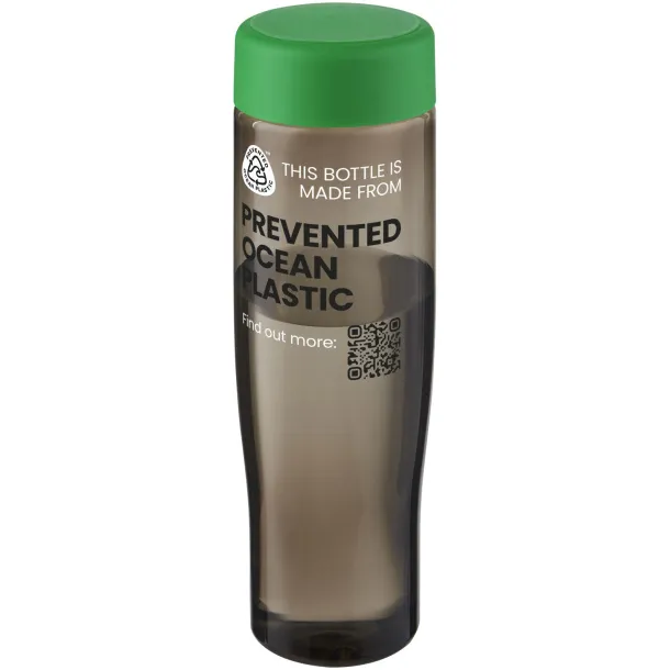 H2O Active® Eco Tempo 700 ml screw cap water bottle Green Charcoal