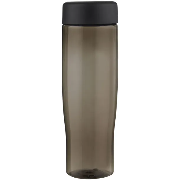 H2O Active® Eco Tempo 700 ml screw cap water bottle Solid black Charcoal