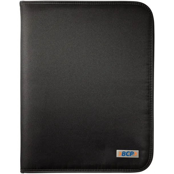 Stanford deluxe A4 zippered portfolio - Bullet Solid black