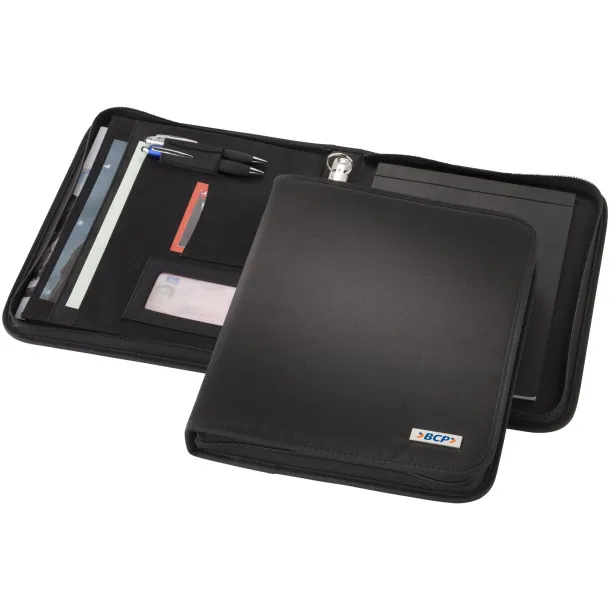 Stanford deluxe A4 zippered portfolio - Bullet Crna