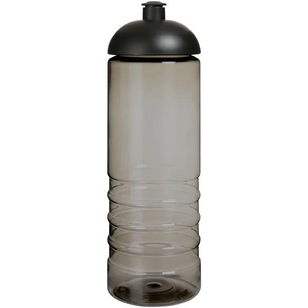 H2O Active® Eco Treble 750 ml dome lid sport bottle - Unbranded Charcoal Solid black