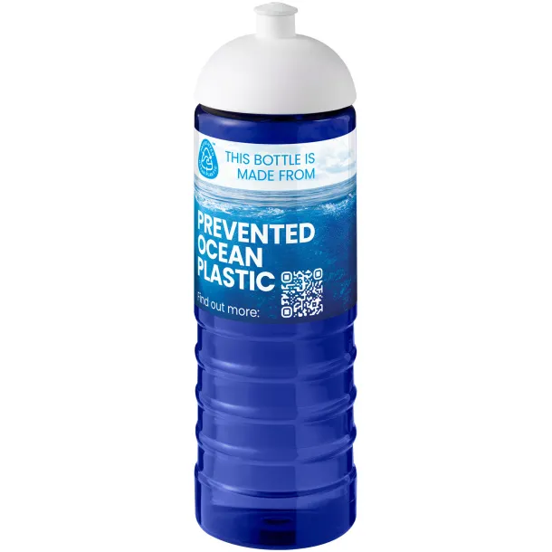 H2O Active® Eco Treble 750 ml dome lid sport bottle - Unbranded Blue White