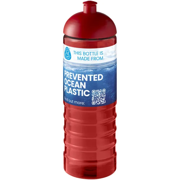 H2O Active® Eco Treble 750 ml dome lid sport bottle - Unbranded Red Red