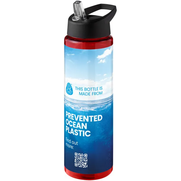 H2O Active® Eco Vibe 850 ml spout lid sport bottle Red Crna