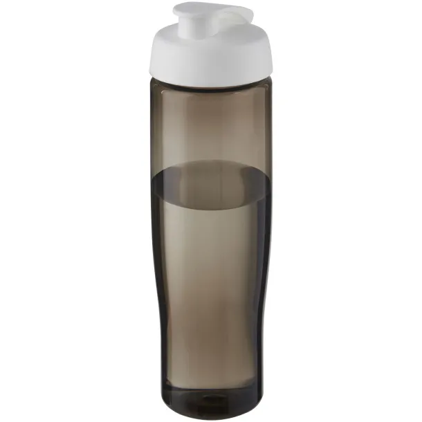 H2O Active® Eco Tempo 700 ml flip lid sport bottle - Unbranded White Charcoal