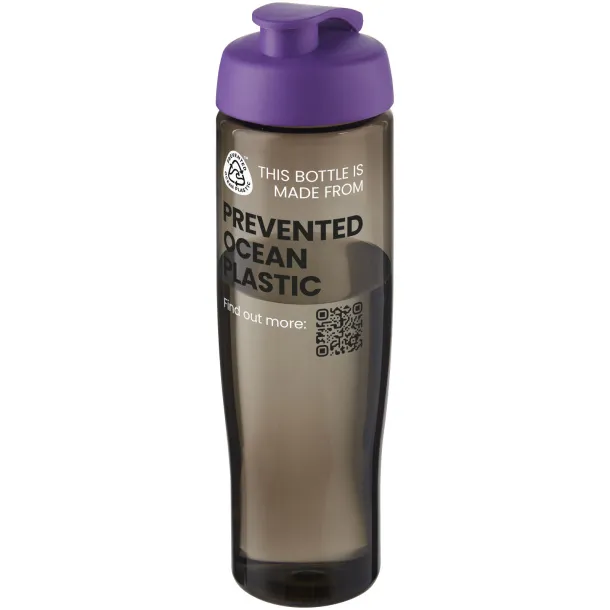 H2O Active® Eco Tempo 700 ml flip lid sport bottle Purple Charcoal