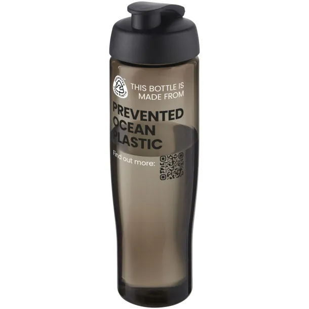 H2O Active® Eco Tempo 700 ml flip lid sport bottle Solid black Charcoal