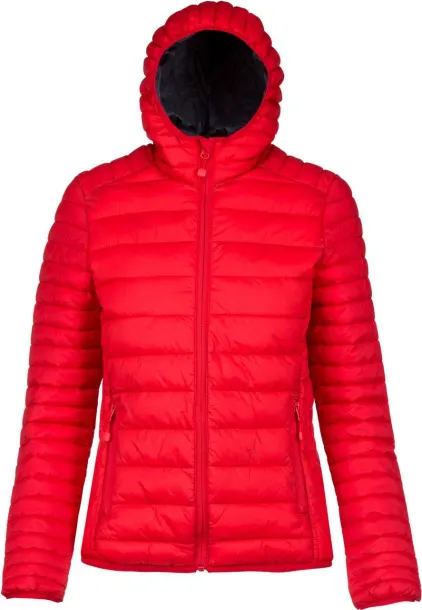  LADIES' LIGHTWEIGHT HOODED PADDED JACKET - Kariban Red