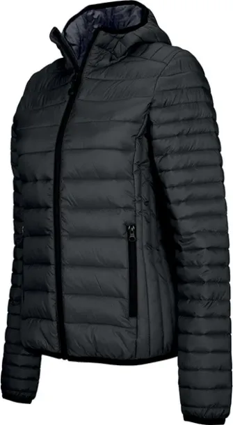  LADIES' LIGHTWEIGHT HOODED PADDED JACKET - Kariban Black