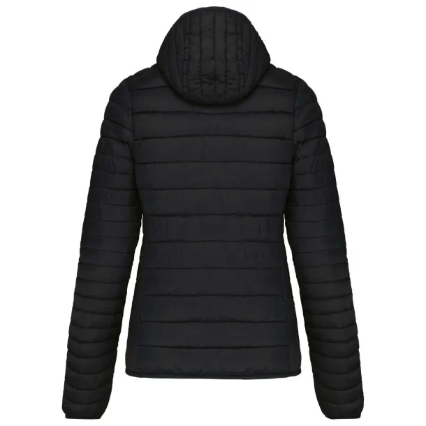  LADIES' LIGHTWEIGHT HOODED PADDED JACKET - Kariban Black