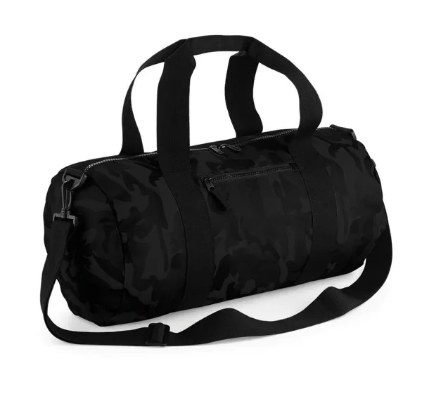  Camo Barrel Bag - Bagbase Midnight Camo